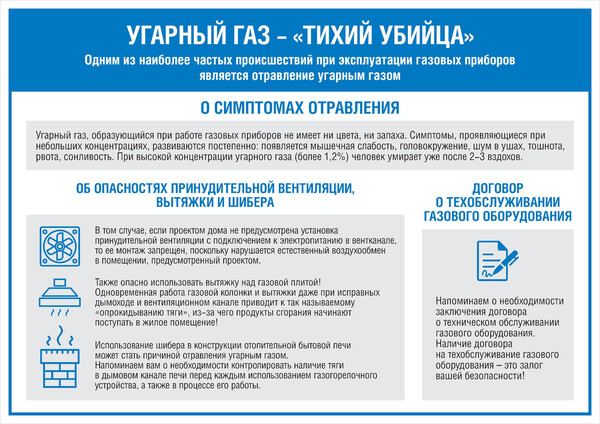 Правила безопасности при обращении с газом